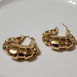 18k Gold Plated Stainless Steel Earrings